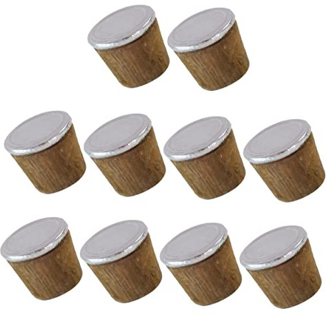 Amosfun 10pcs Natural Wooden Kettle Stopper Hot Water Bottle Replacement Vacuum Flask Plug Sealed Insulation for Use