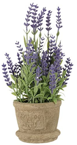 Alipis Künstlicher Lavendel Bonsai Pflanze Im Topf Pflegeleichter Kunststoff Lavendel Deko Kompakter Künstlicher Blumen Tafelaufsatz Für Wohnzimmer Und Büro