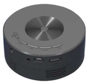 KKENZA Miniproyector LED YT200 for Cine en casa, Reproductor Multimedia, Regalo for niños, proyector de Cine con Cable y Pantalla.