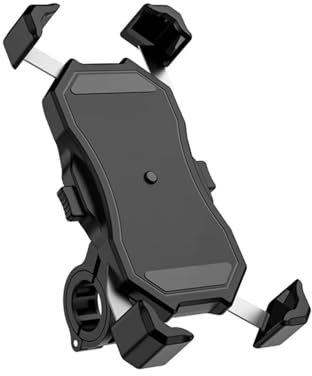 Handyhalter Fahrrad Für Roller Motor Motorrad Handy Halter Halterung mit QC 3,0 USB Qi Wireless Ladegerät Handyhalterung Fahrrad(Phone Holder)