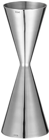 Shaker Cocktail,Kit Cocktail Jigger Doppio Cocktail Jigger Bar Misurini Bar Tools 30/60ml, 30/45ml(Silver 60 90ml)