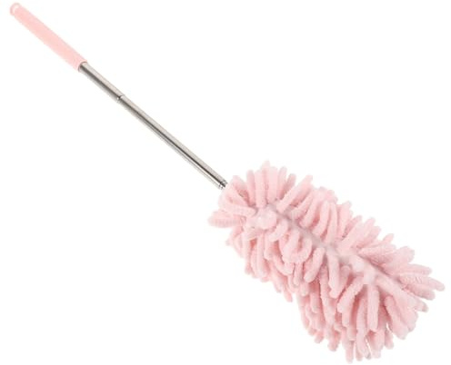 Mobestech Spolverino Retrattile in Ciniglia Per Auto, Spazzola Per La Pulizia Di Sedili e Cruscotto, Spolverino Compatto Portatile in Acciaio Inox, Multifunzionale Per Auto, Casa e Ufficio