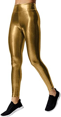 Legging 2025 extensible en similicuir pour femme - Taille haute - Pantalon de yoga moulant pour 3 jours