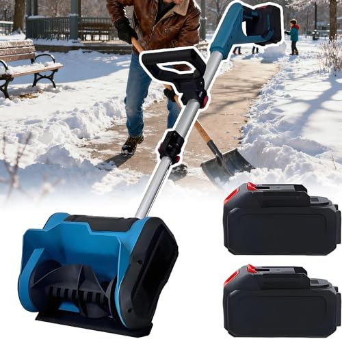 forplubossmmp Pelle À Neige Résidentielle À Batterie – Pelle Électrique pour Le Déneigement 21 V, Souffleuses À Neige De Dégagement 7,2 LB Légères Et 6 Po De Profondeur Pelle À Neige sans Fil