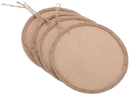 NUOBESTY Lot De 4 Pièces De Matériel De Bricolage pour Décoration Murale De Chambre D Enfant Toile À L Huile Vierge Toile De Jute pour Peinture pour Peinture