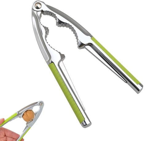 HRMGJH Cascanueces de acero inoxidable Nueces,Nueces Con Mango Antideslizante,Cascanueces de metal,Cascanueces de metal,Cascanueces,Adecuado para nueces,Nueces,Avellanas en la cáscara,Nueces de Brasil
