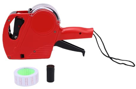 FTVOGUE Pistola Portatile per Etichettatura Data e Prezzo con Stampa a Doppia e 650 Etichette Precaricate per Negozi Al Dettaglio, Supermercati, Alimentari
