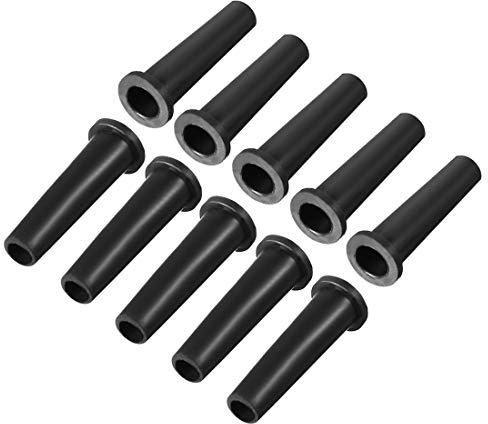 sourcing map 10pcs Manchon Cordon Protecteur Fil d'alimentation démarrage Sortie de Machine Gaine Passe-câble Passe-Fil 6.5-4.5mm PVC 33mm Flexible pour Outil électrique d'aviation