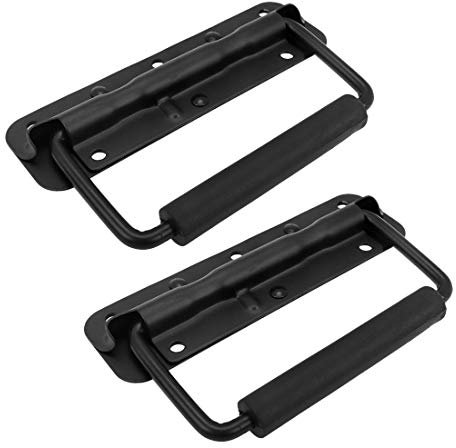 Sscon Spring Pull Handles 5x1 Inch Black Tool Box Trunk Handle 2Pcs