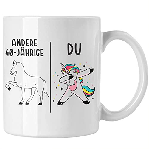 40. Geburtstag Frauen Tasse Einhorn Geschenk Geschenkidee 40er Geburtstag Mutter Mama