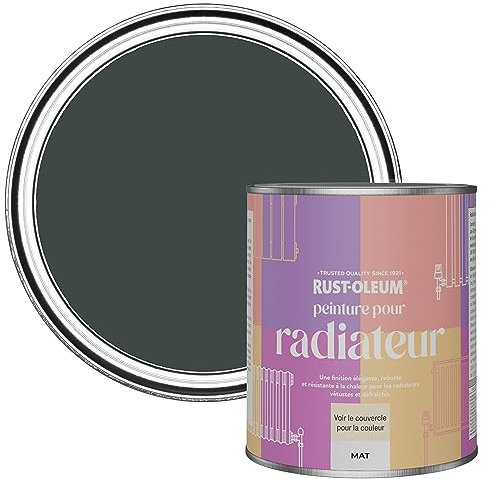 Rust-Oleum Hitzebeständiger Heizkörperlack in mattem Finish -Schwarzer Sand 750ml