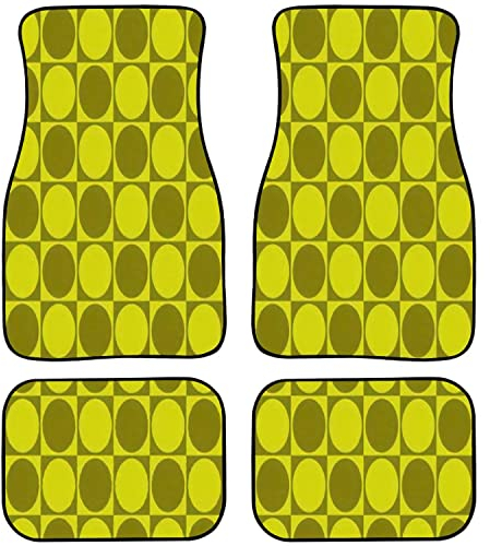 Universal Auto Fussmatte, Psychedelischer Retro-Stil Automatten Robuste Gummi Fußmatten Antirutsch Fußraummatten Für Auto,SUV,LKW