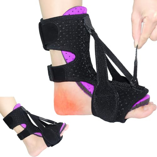 CHEERLINK Plantarfasziitis Nachtschiene, Verstellbare Plantar Fasciitis Relief Brace, Atmungsaktive Plantarfasziitis Nachtschiene Relief Plantar Fasciitis, Achillessehnenentzündung