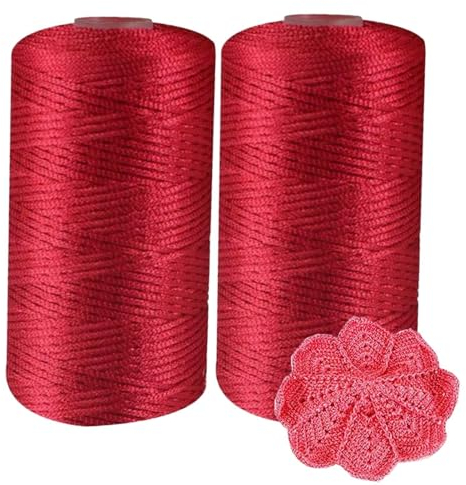 2 Pezzi Filato Di Cotone Scintillante Filati Cotone Glitter Per Uncinetto Borse Uncinetto Sorrento Fili Cordoncino Paillettes Filato Per Maglieria, 200g Per Ferri Uncinetto