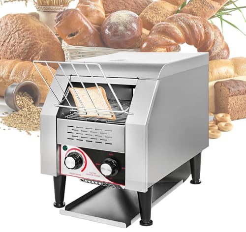 Tostadora Transportadora Con 7 Temperaturas ÓPtimas, Para Desayuno Familiar, Tostadoras Industriales 1340W/2240W/2640W,450
