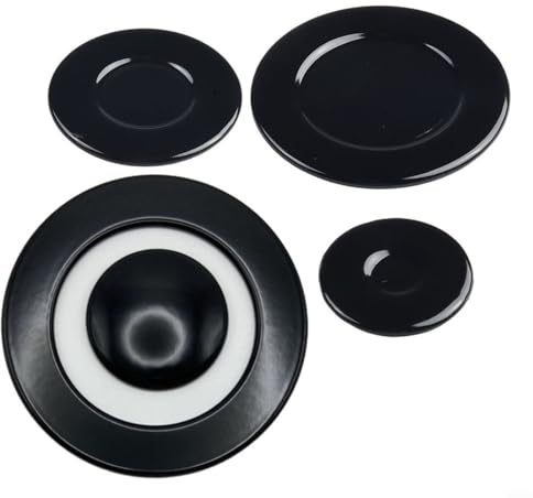 4Pcs Cooker Hob Gas Burner Cap, Thickened Hob Gas Burner Cap Set For SABAF Long Lasting Use(Concave)