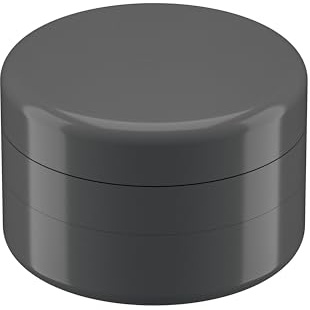 BOLDiX Keramik Grinder Crusher | 3-teilig | Nano Keramik beschichtete Kräutermühle mit messerscharfen Mahlwerk | Ø 62 mm | inkl. Pollenschaber, Pinsel und Glasfilter (Anthrazit)