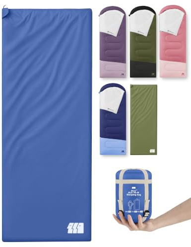 Warm Weather Sleeping Bags for Adults - Lightweight/Compact/Ultralight/Backpacking/Waterproof/Packable, Free Compression Sack - Best for Summer Camp, Hiking, Motorcycle, Easy to Carry, Small Space