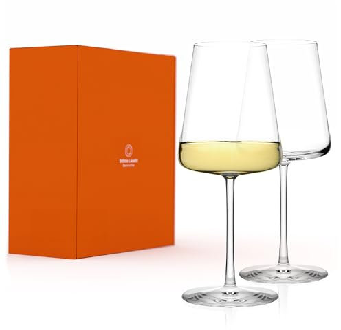 Stölzle Lausitz Juego de 2 copas de vino blanco Power de 400 ml – Copas de vino modernas para el máximo desarrollo del aroma del vino blanco – Noble copa de vino blanco de cristal – Resistente al
