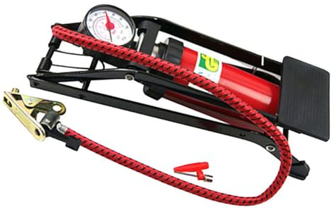HOODANCOS Handpumpe Für Autoreifen Hochdruck Fußpumpe Reifenstandpumpe Mit Manometer Für Fahrrad Motorrad Schlauchboot Inflator Standpumpen