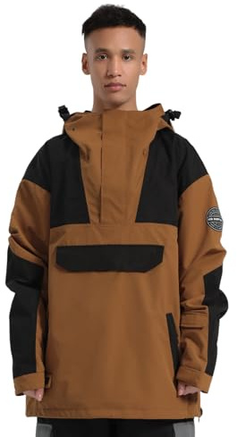 GSOU SNOW Chaqueta de Snowboard Baggy Homme Cortaviento Aislada Anoraks