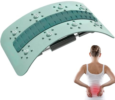 Tabla Lumbar | Masajeador ajustable para espalda con crujidos suaves | Equipo de fitness para el hogar viaje gimnasio apartamento sala de estar dormitorio