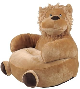 WEB2O Pouf Fauteuil Enfant en Forme de Lion, 45cm