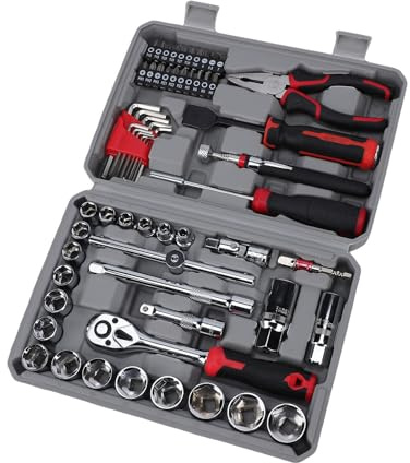 Sxhlseller Juego de Llaves de Tubo con Trinquete Eficiente para Reparaciones Domésticas y Automotrices con Juego de Llaves de Tubo de Herramientas Mecánicas para Vehículos Recreativos y Motocicletas