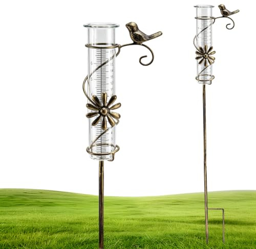 QIQN Regenmesser Frostsicher Regenmesser für Garten Regenwassermesser