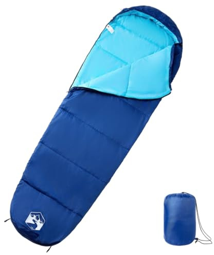 Ziaphsol mumie-sovsäck för vuxna, camping sovsäck 3 årstider, 190T polyester med PP-fyllning, 222 x 74 cm, 970 g, för vandring vandring vandring utomhus tält resa, med huva och packsäck