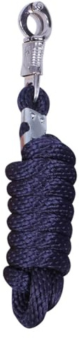 QHP Führstrick Pferd | 2 Meter | Strick mit Panikhaken | Flamingo-Pink (Navy)
