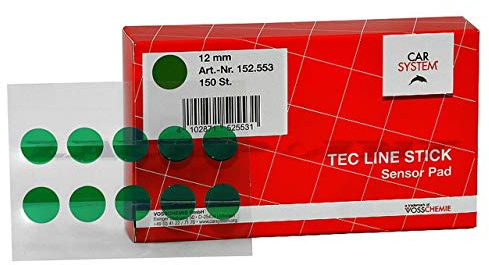 150 Stück Carsystem 18mm Rot Sensor Pad Parksensor abkleben Autolack Lackpoint