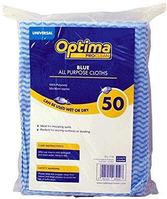 Ramon Optima Proclean All Purpose Cloths (Pack of 50) (50 x 36cm) (Blue)