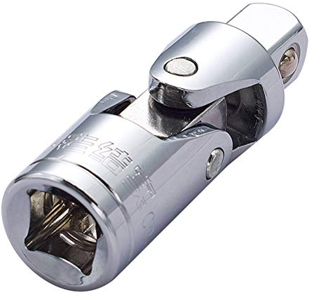Utoolmart 1,27 cm Universal-Vierkantantrieb, 6-Punkt-Hülse, Chrom-Vanadium-Stahl, verstellbares Gelenk, Drehgelenk, Stecknuss-Adapter für Heimwerker, Haushalt, Reparatur, 1 Stück