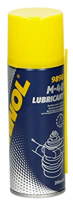 MANNOL 9898 M-40 Lubricant Kriechöl 200ml, löst schnell festsitzenden Rost/schwergängige Bauteile, Multifunktion/Kriechöl Universalöl Rostlöser Schmiermittel Spraydose Kontaktspray Korrosionsschutz