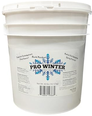 Mann Lake Pro-Winter Feed for Bees, Winter Patties for Beehive Feeding, Supports Colony Survival During Winter, Low Protein Formula for Overwintering Methods, Beekeeping Supplies for Cold Weather,40lb