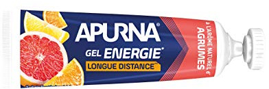 APURNA/Endurance/Pendant l'éffort/Gel Energie Longue Distance/Agrumes/Présentoir 25x35g