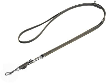 Mystique® Gummierte Umhängeleine Leine 20mm Standard Karabiner beige 3m