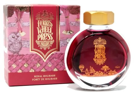 Ferris Wheel Press Fountain Pen Ink, Everyday Ink Collection, Royal Rhubarb, Red, 38ml Fountain Pen Ink Bottle