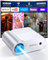 Mini Proyector Portatil, 1080P Proyector Android con WiFi y Bluetooth de Cine para Teléfono, Exterior Cine Jardin para Movil con 200” para iPhone/HDMI/USB/TV Stick