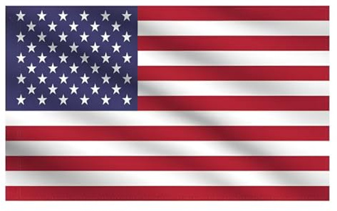Drapeau américain avec œillets en laiton – Polyester résistant à la décoloration, double couture pour extérieur/intérieur – Couleurs vives, toutes saisons – Bannière étoiles et rayures – 1,5 x 0,9 m