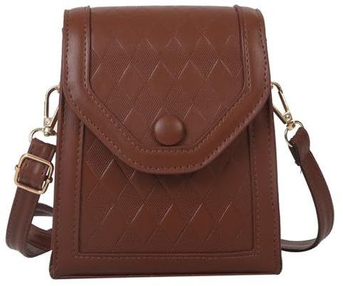 2024 NUOVA Borsa A Tracolla Lattice Texture Cellulare Per Ragazza Donna Crossbody In Pelle Alla Borsa A Tracolla Quadrata