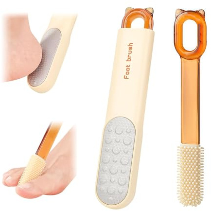 Xanthelle Removedor de Callosidades para Pies, Lima de Pie de Acero Inoxidable de Doble Cara & Raspador de Callosidades, Herramienta de Pedicura para Pies Secos & Húmedos