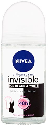 NIVEA Invisible for Black & White Fresh Lot de 6 déodorants à bille anti-transpirant pour femme 6 x 50 ml