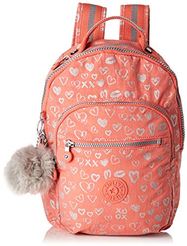 Kipling SEOUL GO S Kinder-Rucksack, 35 cm, 14 Liter, Hearty Pink Met