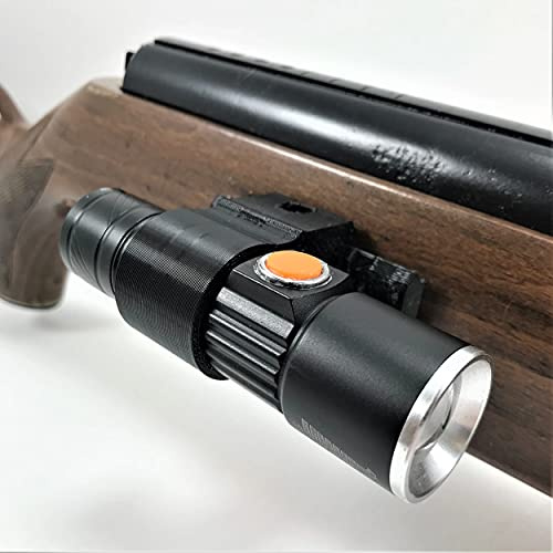 Tactical Torch And Torch Holder With 60mm Screw On Picatinny Rail For Wooden Stock's ***Rail & Torch & Holder***