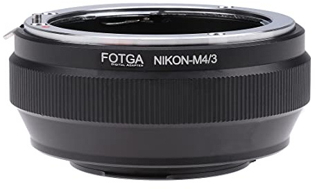 Fotga Objektivadapter-Konverter für Nikon F AI AIS Objektiv auf M4/3 Micro Four Thirds MFT spiegellose Kameras, für Panasonic GH5 GH6 GF6 G100 GF10 GX9 GX85 Olympus OM-1 E-M1 E-M10 III E-P7 E-PL8/9