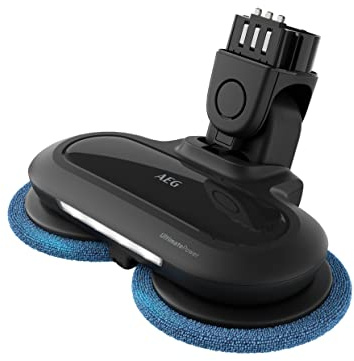 AEG AZE160 UltimatePower - Ugello per aspirapolvere AEG 6000 (ugello per una pulizia efficiente a umido, funzione di pulizia, 2 tamponi rotanti, luce frontale a LED, nero)