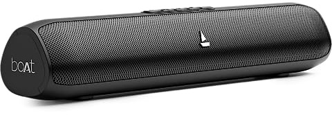 boAt Aavante Bar Groove - Barra de sonido Bluetooth 2.0 con salida RMS de 16 W, múltiples modos de conectividad, hasta 6 horas de reproducción, Bluetooth v5.0 y puerto USB tipo C (negro premium)