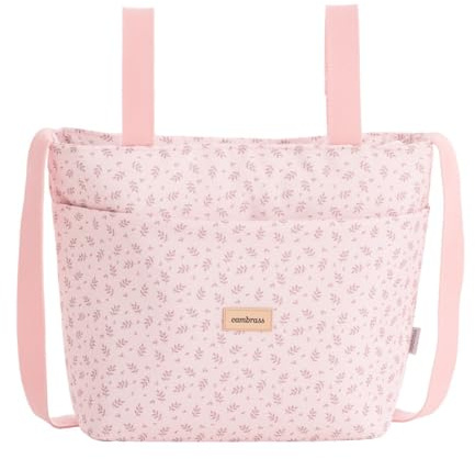 Cambrass - Bolso carro maternal para bebe - bolso de maternidad para carritos de bebe - organizador para pañales y otras cosas de bebe - Fresh Rosa 15x38x28 cm
